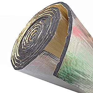 SOOMJ 10mm/394mil 78" x 39",Heat Shield,Car Sound Deadener Material Road Noise Dampener Sound Deadener & Heat Barrier Mat, Closed Cell Foam with Aluminum Sheet 1100(AA)