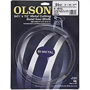 Olson Saw BM82164BL BI-Metal Band Saw Blade, 1/2 by .025-Inch, 10/14 VARI 64-1/2-Inch