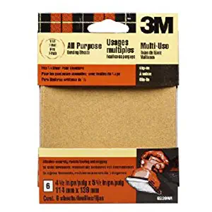 3M 9209DCNA 4.5-Inch by 4.5-Inch Adhesive Backed Palm Sander Sheets, Fine Grit, 5-pack