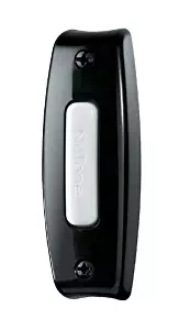 NuTone PB7LBL Wired One-Lighted Door Chime Push Button, Black