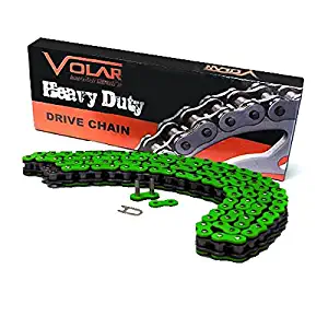 Volar Heavy Duty Non Oring Chain - Green for 2013-2017 Kawasaki Ninja 300 EX300