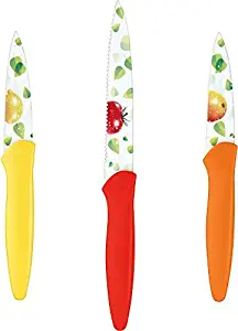 Cuisinart C55-6PRF 3pc Printed Fruit Blade Guards cutlery set, One Size, Multi