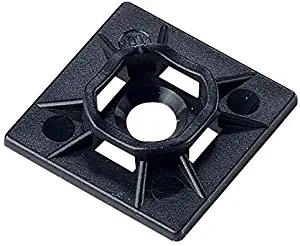 Ancor Marine Grade Products UV Black Adhesive Mounting Base (25 Pack)