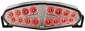 Integrated Sequential LED Tail Lights Clear Lens for 2009-2011 Kawasaki Ninja 650R & ER-6n