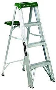 Louisville Ladder 4-Foot Aluminum Step Ladder, 225-Pound Capacity, AS4004