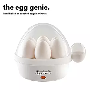 Egg Genie by Big Boss, The Original Rapid Egg Cooker: 7 Egg Capacity Electric Egg Cooker for Hard Boiled Eggs, with Time & Auto Shut Off Feature – As Seen on TV