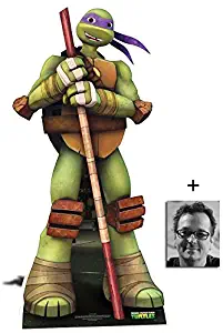 Fan Pack - Donatello Teenage Mutant Ninja Turtles Lifesize Cardboard Cutout / Standee / Standup - Nickelodeon Series - Includes 8x10 (20x25cm) Photo