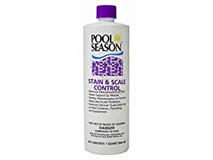 Pool Season Stain and Scale Control 1 Qt. Bottle for Swimming Pools