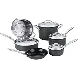 Green Gourmet Hard-Anodized 10-Piece Cookware Set