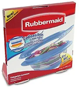 Rubbermaid FG7G1500CADBL Collapsibles 4-Cup Food Storage Container