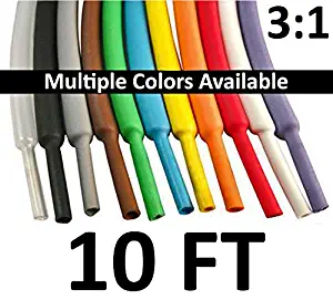 Electriduct 1" Heat Shrink Tubing 3:1 Ratio Shrinkable Tube Cable Sleeve - 10 Feet (Blue)