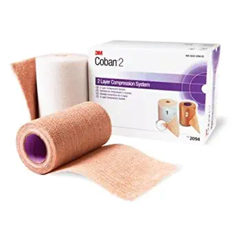 3M Health Care 2082 Coban LF Latex Free Self-Adherent Wrap with Hand Tear, 2" x 5 yd. (Pack of 36)