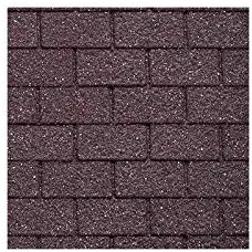 Dollhouse Miniature Black Asphalt Shingle Patterned Sheet