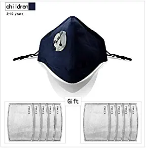 Easy Breathe Dust Mask Anti Pollution/Dust/Pollen Mask with Automatic Breathing Valve - Washable Military Grade Respirator Mask For Men Women and Child, N99 Mask (Navy)