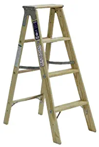 Michigan Ladder 1311-05 250 Pound Duty Rating Type 1 Stocky Wood Stepladder, 5-Foot