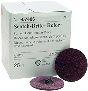 Scotch-Brite(TM) Roloc(TM)Surface Conditioning Disc, 3 Inch, Medium, 07486