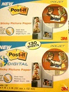 Post-It Brand Digital Sticky Picture Paper 4 in x 6in 130 Sheets