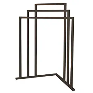 Kingston Brass SCC8275 L Shape 3-Tier Steel Construction Corner Towel Rack, Oil Rubbed Bronze