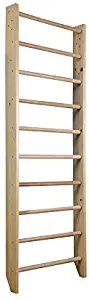 Dani Wall Bars BB-00-220, 87 in Wooden Swedish Ladder Set for Training and Physical Therapy - Used in Homes, Gyms, Clinic, and Schools