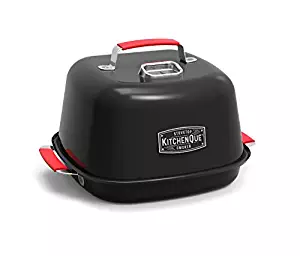 Charcoal Companion CC4132 KitchenQue Indoor Stovetop Smoker, 13.5" x 12.5" x 9.5", Black