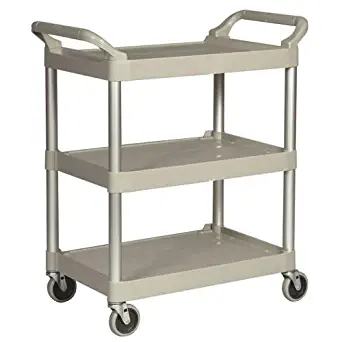 Rubbermaid 640-3424-88-OWHT Utility Cart with 4" Diameter Swivel Casters, Off White