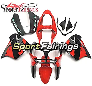 Sportbikefairings Compression Motorcycle Full Fairings For ZX-9R 2000 2001 zx9r 00 01 ABS Plastic Bodywork Gloss Red Black Grey Cowlings New