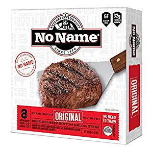 NO NAME Original Sirloin Steak Gift Package-Family Pack of 16 x 6oz Beef Sirloin Steaks- Boneless Steak , Tender- - Perfect for Gift Giving and Family Gatherings