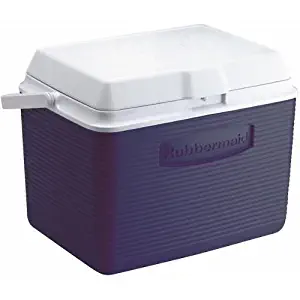 Rubbermaid Cooler, 24 Quart, Blue FG2A1304MODBL