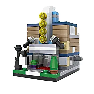 Loz Streetscape Street Mini Blocks Theater Theatre Street Shop Diamond Nano Bricks Building Micro Blocks Creative Gift DIY Toy