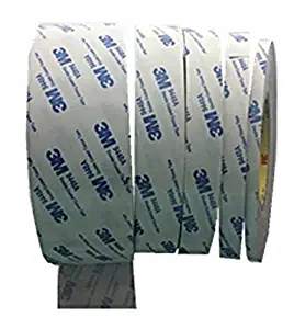 3M 9448A Double Coated Tissue Tape (1/2"&times;55Yds, White)