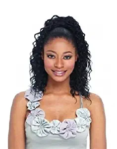 PALM GIRL - Shake N Go Equal Synthetic Drawstring Ponytail #1B Off Black