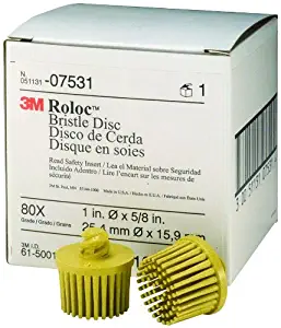 3M 07531 Roloc Bristle Disc, Yellow