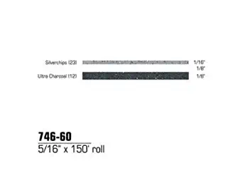 3M Scotchcal 74660 Duo-Tone Striping Adhesive Tape, 150' Length x 5/16" Width, Silverchips/Ultra Charcoal