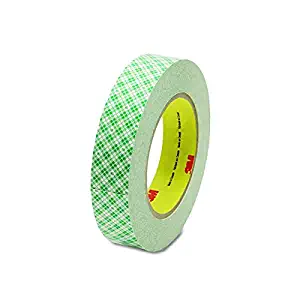 3M 410M Double-Coated Tissue Tape, 1-Inch x 36yds, 3-Inch Core, White