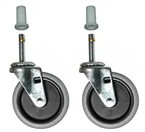 Rubbermaid 6173L1 Caster Set of 2 for 6173-47 and 6173-88 Janitor Carts