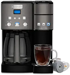 Cuisinart SS15BKSFR 12-Cup Coffeemaker and Single-Serve Brewer - Recertified