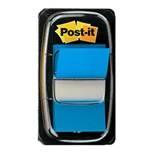 Post-it Flags Value Pack, Blue, 1 in. Wide, 50/Dispenser, 24 Dispensers/Pack, (680-2-24)