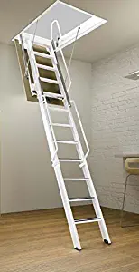 Rainbow F2260-10 - 22-1/2"L x 60"W F-Series Tall Folding Attic Ladder/Stair 9'4"H - 10'4"H - White