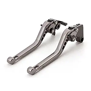 FXCNC Racing Motorcycle 3D Texture Billet Long Adjustable Brake Clutch Lever fit for Kawasaki Ninja 250 EX250 1998-2007
