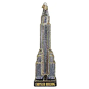 Old World Christmas Chrysler Building Glass Blown Ornament