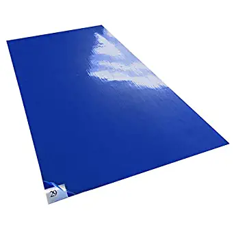 Cleanmo Cleanroom Adhesive/Sticky/Tacky Mat 24" x 36" Blue (10 Pads of 30 Sheets) 10 Pads,300 Sheets per Box. Each pad 30 Sheets