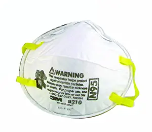 3M 8210 High Efficiency Dust Mask, 20-Pack