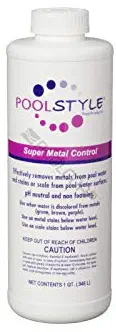 Pool Style Super Metal Control 1 Qt. Bottle for Swimming Pools and Spas