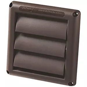 Deflecto HS6B 6 in Brown vent hood