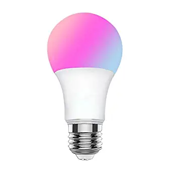 Bluetooth Smart LED Bulb Light RGBW Warm White 4.5W E26 45W Equivalent Dimmable Multicolored No Hub Needed Smartphone Controlled iPhone, iPad, Android