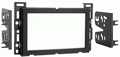 Carxtc Double Din Install Car Stereo Dash Kit for a Aftermarket Radio Fits 2008-2012 Chevy Malibu Trim Bezel is Painted Matte Black T