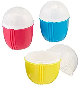 Zap Chef Microwave Egg Cooker Set, BPA-Free, 2 Small and 1 Large