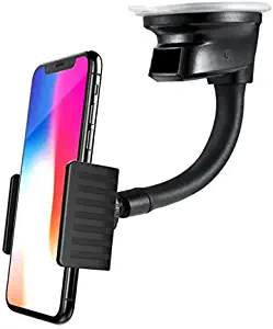 Car Mount Holder Windshield Dash Cradle Window Rotating Dock Stand Suction Gooseneck Compatible with AT&T Huawei Ascend XT - AT&T Kyocera DuraForce Pro - AT&T Kyocera DuraForce XD - AT&T LG G3