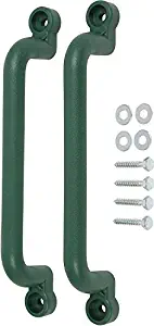 Swing Set Stuff Playground Handles with SSS Logo Sticker, Green, 13"