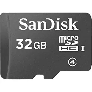 SanDisk microSDHC 32GB Flash Memory Card, Black, SDSDQM-032G-B35 (Retail Packaging)